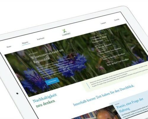 Startseite des Online Magazins Nachhaltigkeit. Neu denken.